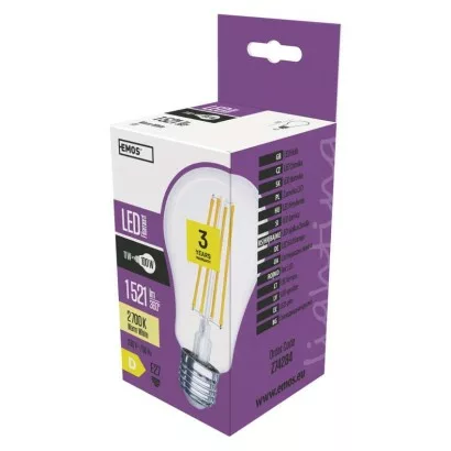 LED žiarovka Filament A67 / E27 / 11 W (100 W) / 1 521 lm / teplá biela