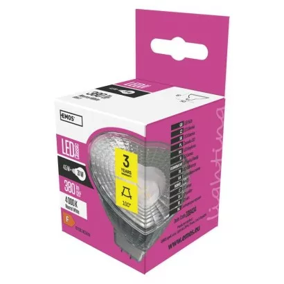 LED žiarovka Classic MR16 / GU5,3 / 4,5 W (31 W) / 380 lm / neutrálna biela