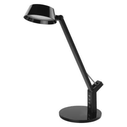 LED stolná lampa SIMON, čierna