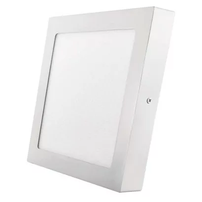 LED panel 225×225, štvorcový prisadený biely, 18W teplá b.