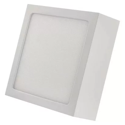 LED prisadené svietidlo, štvorec, biele, 7,6W, CCT