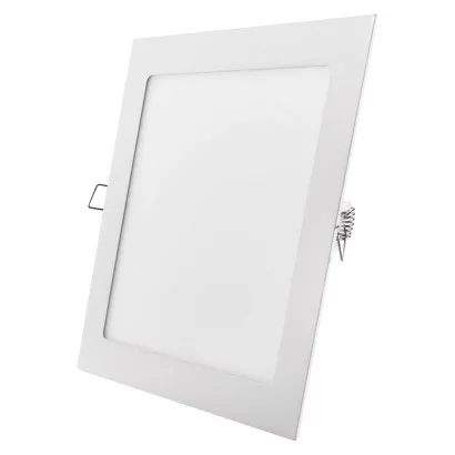 LED panel 220×220, štvorcový vstavaný biely, 18W teplá biela