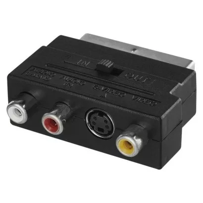 Redukcia SCART na 3× CINCH + SVHS adaptér