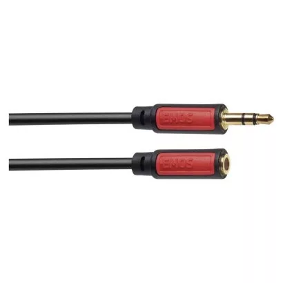 JACK kábel 3,5mm stereo, vidlica – 3,5mm zásuvka 2,5m