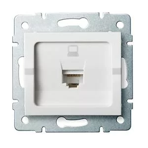 LOGI Dátová zásuvka RJ45Cat 6 Jack Biela